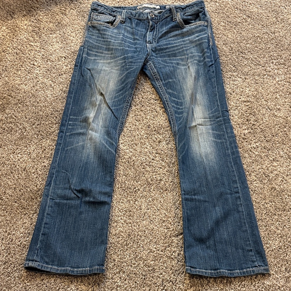 BKE Bootcut Jeans for Men in Classic Blue